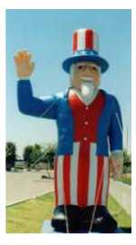 Uncle Sam advertising balloon